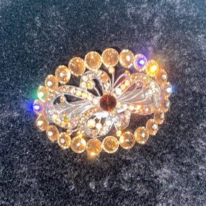 Elegant Silver and Gold Brooch
